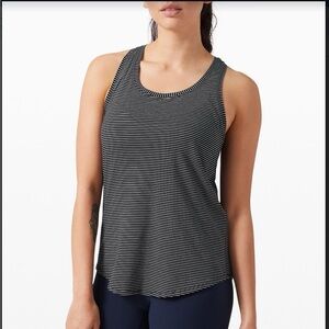Lululemon Love Tank Top Black White Stripe